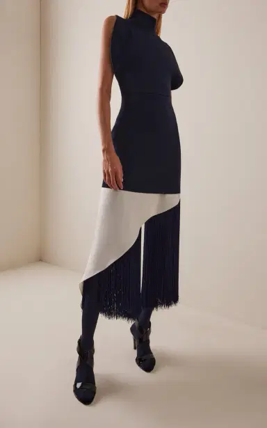 Alaïa Knit Cinched Mini Dress | Thumbnail 3 Alaïa Knit Cinched Mini Dress | Thumbnail 3