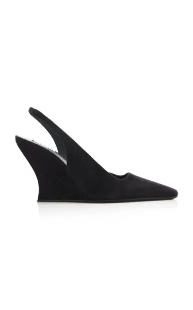 ALAÏA Wave Suede Slingback Pumps | Thumbnail 6 ALAÏA Wave Suede Slingback Pumps | Thumbnail 6