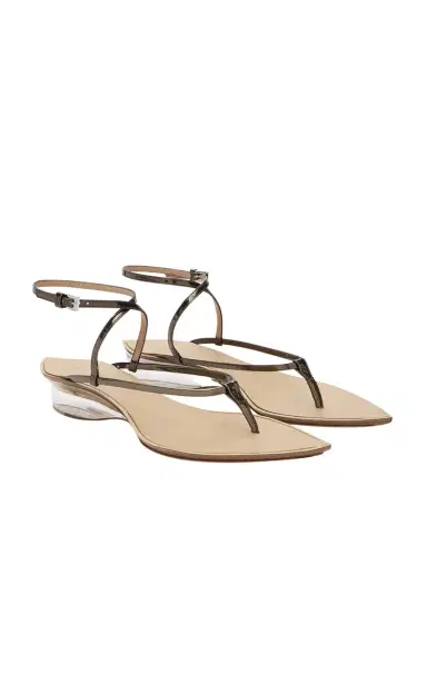 Alaïa Invisible Leather Thong Sandals | Thumbnail 3 Alaïa Invisible Leather Thong Sandals | Thumbnail 3