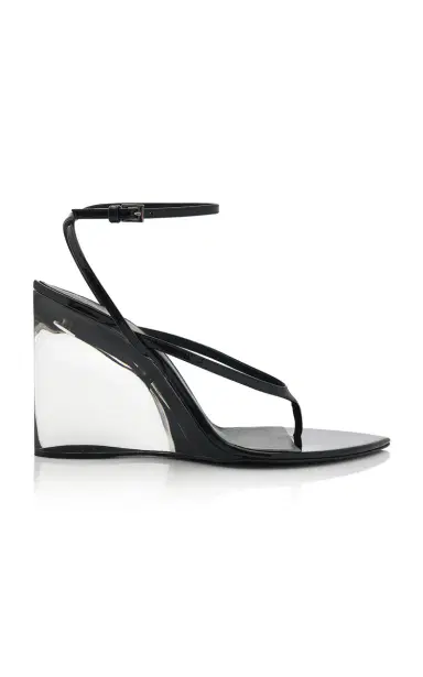 Alaïa Invisible Patent Leather Thong Sandals | Thumbnail 3 Alaïa Invisible Patent Leather Thong Sandals | Thumbnail 3