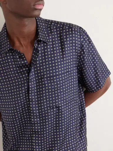 Saint Laurent Printed Silk-Voile Shirt - Men | Thumbnail 4 Saint Laurent Printed Silk-Voile Shirt - Men | Thumbnail 4