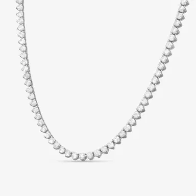 Ina Mar Ina Mar 14K White Gold 10.00 ctw Round Diamond Martini Tennis Necklace N1154E-FW-1000F - by The Solist | Thumbnail 2 Ina Mar Ina Mar 14K White Gold 10.00 ctw Round Diamond Martini Tennis Necklace N1154E-FW-1000F - by The Solist | Thumbnail 2