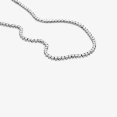 Ina Mar Ina Mar 14K White Gold 10.00 ctw Round Diamond Martini Tennis Necklace N1154E-FW-1000F - by The Solist | Thumbnail 4 Ina Mar Ina Mar 14K White Gold 10.00 ctw Round Diamond Martini Tennis Necklace N1154E-FW-1000F - by The Solist | Thumbnail 4