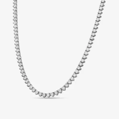 Ina Mar Ina Mar 14K White Gold 15.00 ctw Round Diamond Martini Tennis Necklace N1154F-FW-1500F - by The Solist | Thumbnail 2 Ina Mar Ina Mar 14K White Gold 15.00 ctw Round Diamond Martini Tennis Necklace N1154F-FW-1500F - by The Solist | Thumbnail 2