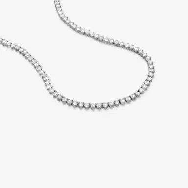 Ina Mar Ina Mar 14K White Gold 15.00 ctw Round Diamond Martini Tennis Necklace N1154F-FW-1500F - by The Solist | Thumbnail 3 Ina Mar Ina Mar 14K White Gold 15.00 ctw Round Diamond Martini Tennis Necklace N1154F-FW-1500F - by The Solist | Thumbnail 3