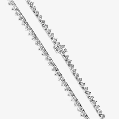 Ina Mar Ina Mar 14K White Gold 15.00 ctw Round Diamond Martini Tennis Necklace N1154F-FW-1500F - by The Solist | Thumbnail 4 Ina Mar Ina Mar 14K White Gold 15.00 ctw Round Diamond Martini Tennis Necklace N1154F-FW-1500F - by The Solist | Thumbnail 4