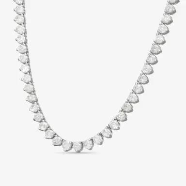 Ina Mar Ina Mar 14K White Gold 20 ctw Round Diamond Martini Tennis Necklace N1154G-FW-2000F - by The Solist | Thumbnail 2 Ina Mar Ina Mar 14K White Gold 20 ctw Round Diamond Martini Tennis Necklace N1154G-FW-2000F - by The Solist | Thumbnail 2