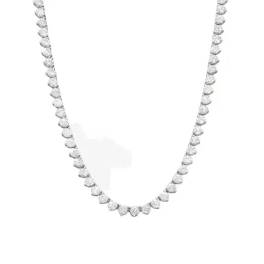 Ina Mar Ina Mar 14K White Gold 20 ctw Round Diamond Martini Tennis Necklace N1154G-FW-2000F - by The Solist | Thumbnail 1 Ina Mar Ina Mar 14K White Gold 20 ctw Round Diamond Martini Tennis Necklace N1154G-FW-2000F - by The Solist | Thumbnail 1