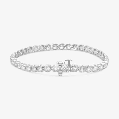 Ina Mar Ina Mar 14K White Gold 3.00 ctw Round Diamond 4-Prong Tennis Bracelet by The Solist | Thumbnail 3 Ina Mar Ina Mar 14K White Gold 3.00 ctw Round Diamond 4-Prong Tennis Bracelet by The Solist | Thumbnail 3