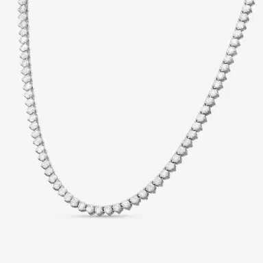 Ina Mar Ina Mar 14K White Gold 8.00 ctw Round Diamond Martini Tennis Necklace N1154D-FW-800F - by The Solist | Thumbnail 2 Ina Mar Ina Mar 14K White Gold 8.00 ctw Round Diamond Martini Tennis Necklace N1154D-FW-800F - by The Solist | Thumbnail 2