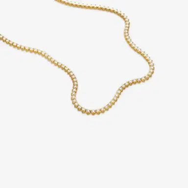 Ina Mar Ina Mar 14K Yellow Gold 4.00 ctw Round Diamond Martini Tennis Necklace N1154B-FY-400F - by The Solist | Thumbnail 3 Ina Mar Ina Mar 14K Yellow Gold 4.00 ctw Round Diamond Martini Tennis Necklace N1154B-FY-400F - by The Solist | Thumbnail 3