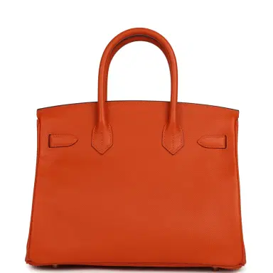 HERMÈS Hermes Birkin 30 Feu Epsom Gold Hardware | Thumbnail 5 HERMÈS Hermes Birkin 30 Feu Epsom Gold Hardware | Thumbnail 5