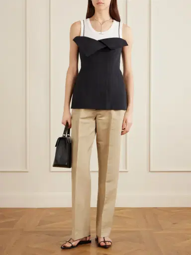 FFORME Nahla Cotton And Silk-blend Pants | Thumbnail 2 FFORME Nahla Cotton And Silk-blend Pants | Thumbnail 2