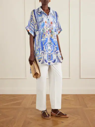 Camilla Oversized Printed Silk Shirt | Thumbnail 2 Camilla Oversized Printed Silk Shirt | Thumbnail 2