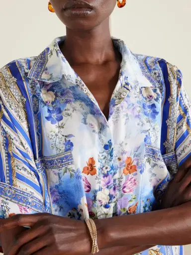 Camilla Oversized Printed Silk Shirt | Thumbnail 4 Camilla Oversized Printed Silk Shirt | Thumbnail 4