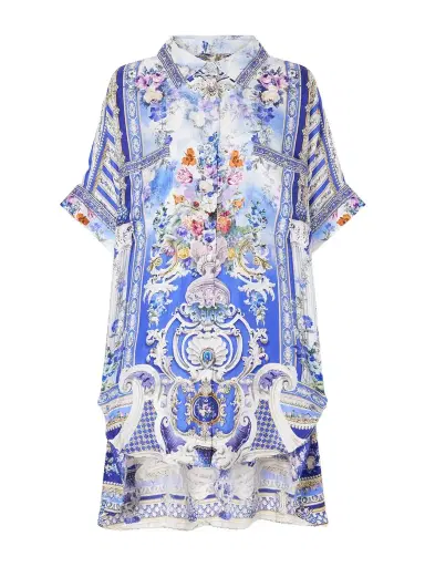 Camilla Oversized Printed Silk Shirt | Thumbnail 1 Camilla Oversized Printed Silk Shirt | Thumbnail 1