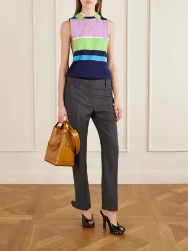 Versace Pivot Small Leather Bucket Bag | Thumbnail 3 Versace Pivot Small Leather Bucket Bag | Thumbnail 3