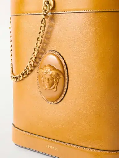 Versace Pivot Small Leather Bucket Bag | Thumbnail 5 Versace Pivot Small Leather Bucket Bag | Thumbnail 5
