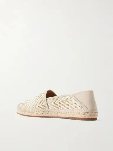 Manolo Blahnik Espadra Suede-trimmed Woven Raffia Espadrilles | Thumbnail 3 Manolo Blahnik Espadra Suede-trimmed Woven Raffia Espadrilles | Thumbnail 3