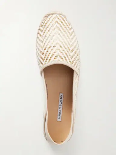 Manolo Blahnik Espadra Suede-trimmed Woven Raffia Espadrilles | Thumbnail 6 Manolo Blahnik Espadra Suede-trimmed Woven Raffia Espadrilles | Thumbnail 6