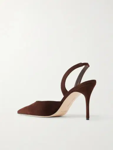 Manolo Blahnik Borelapla 90 Suede Slingback Pumps | Thumbnail 3 Manolo Blahnik Borelapla 90 Suede Slingback Pumps | Thumbnail 3