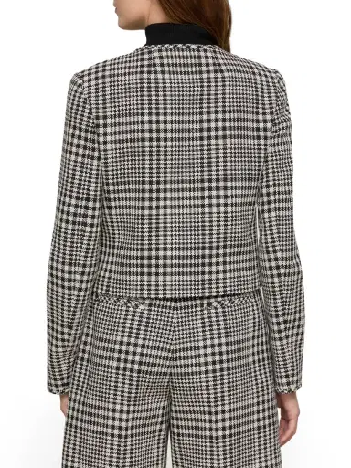 LAFAYETTE 148 Grid Plaid Corded Cotton Patch Pocket Cropped Jacket | Thumbnail 4 LAFAYETTE 148 Grid Plaid Corded Cotton Patch Pocket Cropped Jacket | Thumbnail 4