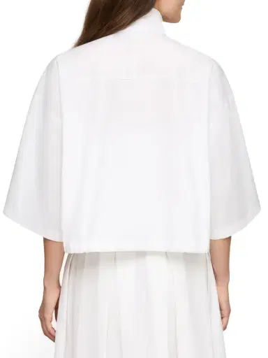 LAFAYETTE 148 Short-Sleeve Oversized Cotton Shirt Jacket | Thumbnail 4 LAFAYETTE 148 Short-Sleeve Oversized Cotton Shirt Jacket | Thumbnail 4
