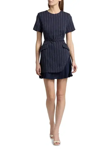 Simkhai Women's Blakely Striped Layered Minidress | Thumbnail 2 Simkhai Women's Blakely Striped Layered Minidress | Thumbnail 2