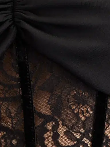 Sho by Tadashi Shoji Women's Illusion Lace Sheath Cocktail Dress - Black | Thumbnail 7 Sho by Tadashi Shoji Women's Illusion Lace Sheath Cocktail Dress - Black | Thumbnail 7