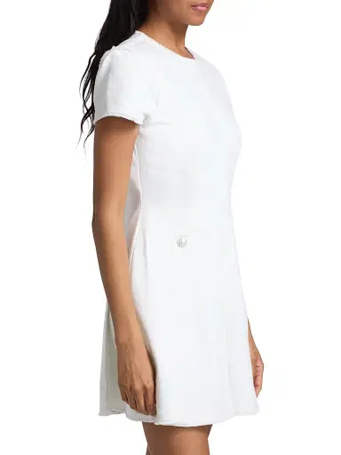 Cinq à Sept Women's Nova Short-Sleeve Denim Minidress | Thumbnail 4 Cinq à Sept Women's Nova Short-Sleeve Denim Minidress | Thumbnail 4