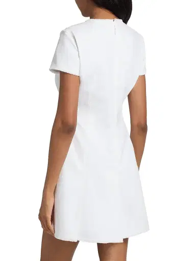 Cinq à Sept Women's Nova Short-Sleeve Denim Minidress | Thumbnail 5 Cinq à Sept Women's Nova Short-Sleeve Denim Minidress | Thumbnail 5