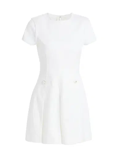 Cinq à Sept Women's Nova Short-Sleeve Denim Minidress | Thumbnail 1 Cinq à Sept Women's Nova Short-Sleeve Denim Minidress | Thumbnail 1