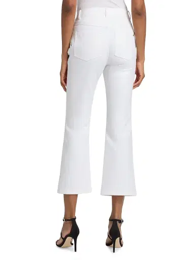 Cinq à Sept Women's Stevie High-Rise Crop Jeans - White | Thumbnail 5 Cinq à Sept Women's Stevie High-Rise Crop Jeans - White | Thumbnail 5