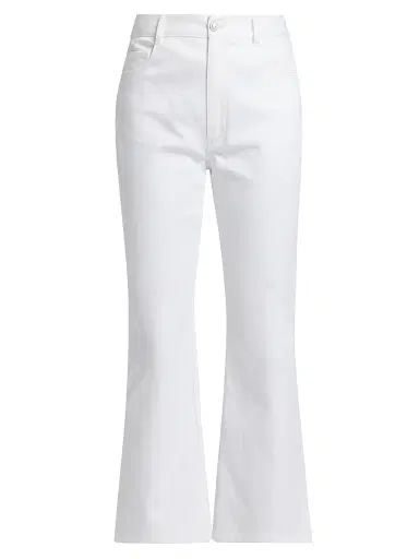 Cinq à Sept Women's Stevie High-Rise Crop Jeans - White | Thumbnail 1 Cinq à Sept Women's Stevie High-Rise Crop Jeans - White | Thumbnail 1