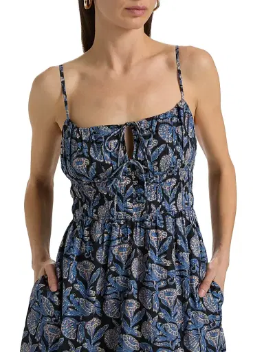 Ulla Johnson Women's Aydin Floral Cotton-Blend Midi-Dress | Thumbnail 6 Ulla Johnson Women's Aydin Floral Cotton-Blend Midi-Dress | Thumbnail 6