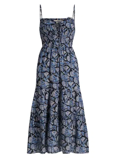 Ulla Johnson Women's Aydin Floral Cotton-Blend Midi-Dress | Thumbnail 1 Ulla Johnson Women's Aydin Floral Cotton-Blend Midi-Dress | Thumbnail 1