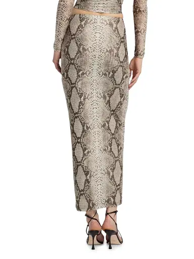 Ronny Kobo Women's Azana Snakeskin-Print Maxi Skirt | Thumbnail 5 Ronny Kobo Women's Azana Snakeskin-Print Maxi Skirt | Thumbnail 5