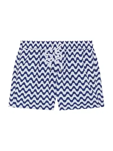 Frescobol Carioca Men's Rio Copacabana-Print Swim Shorts - Navy Blue | Thumbnail 1 Frescobol Carioca Men's Rio Copacabana-Print Swim Shorts - Navy Blue | Thumbnail 1