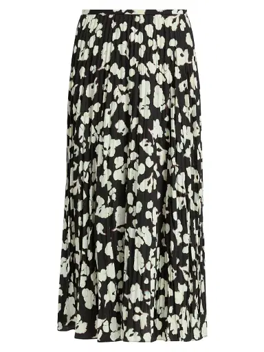 Proenza Schouler White Label Women's Runa Twill A-Line Midi-Skirt | Thumbnail 1 Proenza Schouler White Label Women's Runa Twill A-Line Midi-Skirt | Thumbnail 1