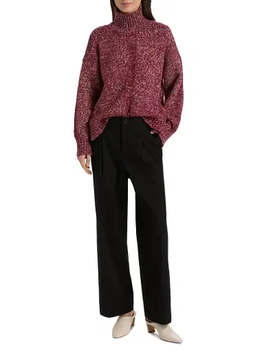 Proenza Schouler White Label Women's Sol Melange Sweater | Thumbnail 2 Proenza Schouler White Label Women's Sol Melange Sweater | Thumbnail 2