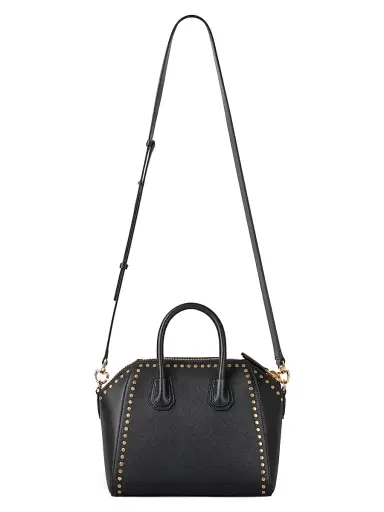 Givenchy Women's Mini Antigona Top Handle Bag in Box Leather - Black | Thumbnail 3 Givenchy Women's Mini Antigona Top Handle Bag in Box Leather - Black | Thumbnail 3
