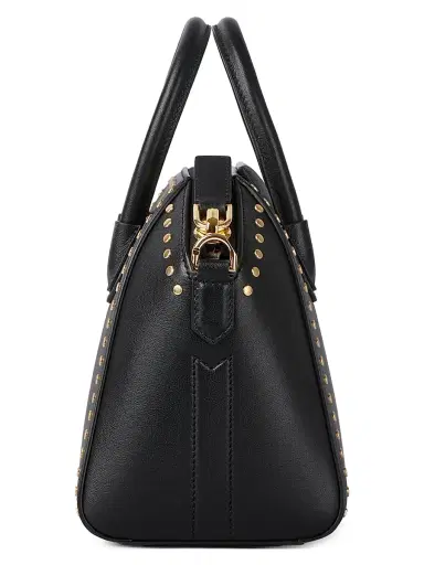 Givenchy Women's Mini Antigona Top Handle Bag in Box Leather - Black | Thumbnail 4 Givenchy Women's Mini Antigona Top Handle Bag in Box Leather - Black | Thumbnail 4