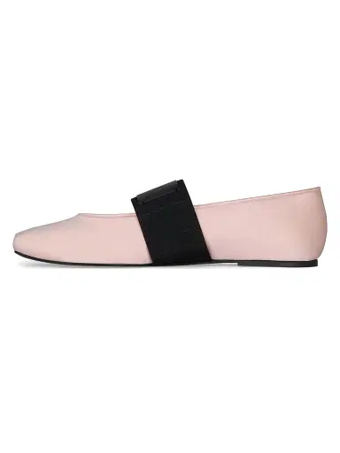 Givenchy Women's Sliced Square Ballerina Flats in Satin - Silk Pink | Thumbnail 3 Givenchy Women's Sliced Square Ballerina Flats in Satin - Silk Pink | Thumbnail 3
