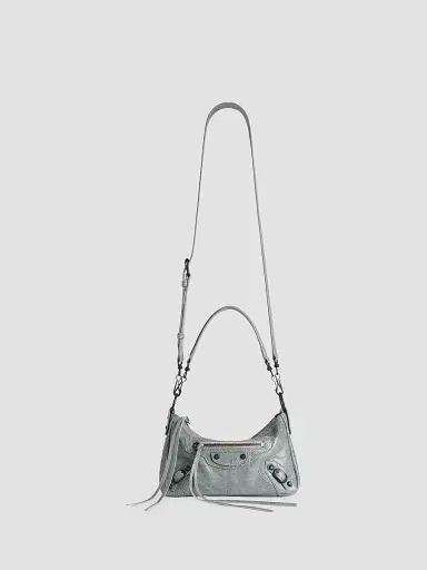 Balenciaga Men's Le City Moto Crossbody Bag - Blue Grey | Thumbnail 5 Balenciaga Men's Le City Moto Crossbody Bag - Blue Grey | Thumbnail 5
