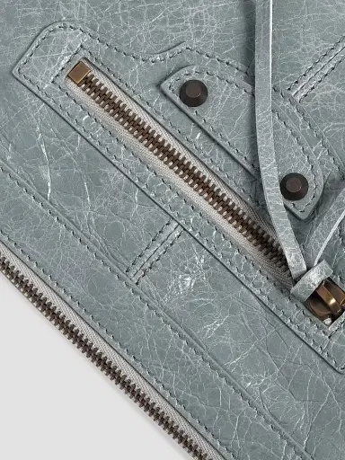 Balenciaga Men's Le City Moto Crossbody Bag - Blue Grey | Thumbnail 6 Balenciaga Men's Le City Moto Crossbody Bag - Blue Grey | Thumbnail 6
