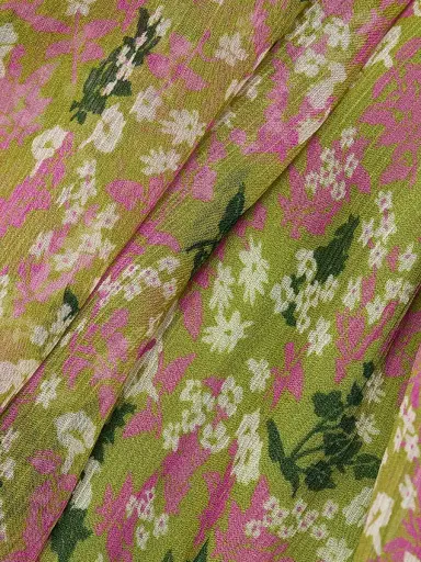 Burberry Women's Lila Ditsy Floral Silk Tie Blouse - Bracken Greenpat | Thumbnail 7 Burberry Women's Lila Ditsy Floral Silk Tie Blouse - Bracken Greenpat | Thumbnail 7