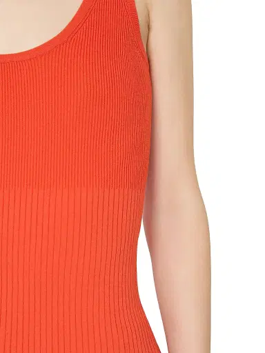 Max Mara Women's Viscose Blend Yarn Top - Coral - Size XL | Thumbnail 4 Max Mara Women's Viscose Blend Yarn Top - Coral - Size XL | Thumbnail 4