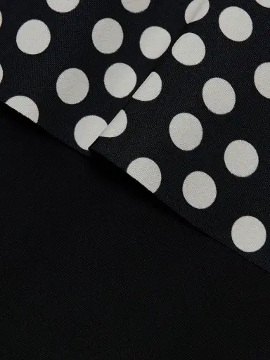 Chiara Boni La Petite Robe Women's Suzue Polka Dot Straight-Leg Jumpsuit - Bette Small Black - Size 8 | Thumbnail 7 Chiara Boni La Petite Robe Women's Suzue Polka Dot Straight-Leg Jumpsuit - Bette Small Black - Size 8 | Thumbnail 7