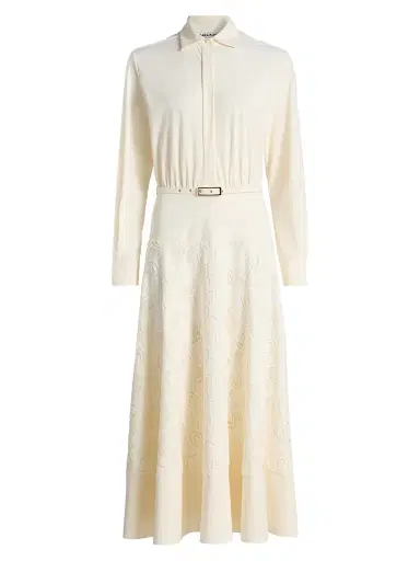Chiara Boni La Petite Robe Women's Febea Lace A-Line Midi-Shirtdress | Thumbnail 1 Chiara Boni La Petite Robe Women's Febea Lace A-Line Midi-Shirtdress | Thumbnail 1