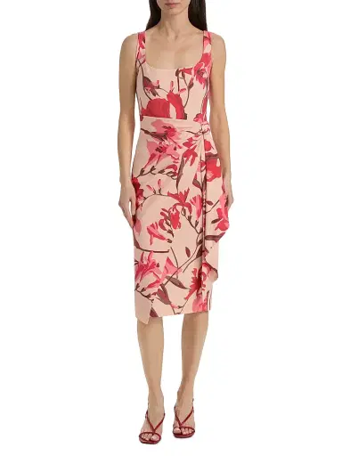 Chiara Boni La Petite Robe Women's Ermy Floral Print Midi-Dress | Thumbnail 3 Chiara Boni La Petite Robe Women's Ermy Floral Print Midi-Dress | Thumbnail 3